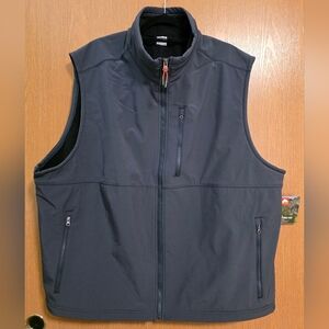 Ozark Trail Mens Gray Softshell Zip-Up Vest 3XL